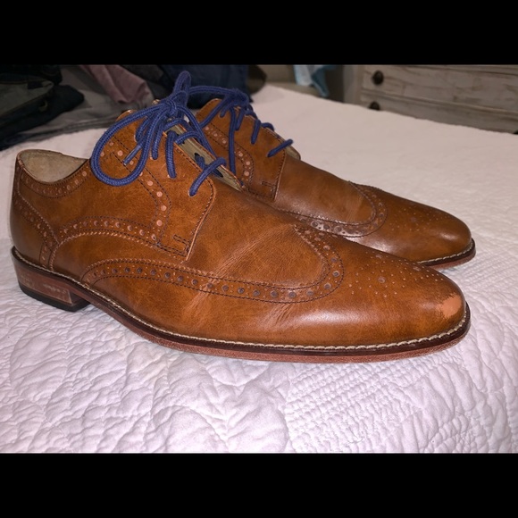 Cole Haan size10 Brown Wingtips shoes - Picture 6 of 7